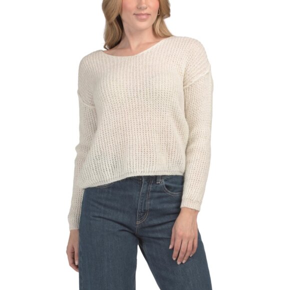 VENTI Panna Made In Italy Wool Blend Ultra Soft V-neck Sweater - Picture 1 of 2